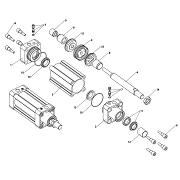 CUSHIONED CETOP SERIES PNEUMATIC CYLINDERS